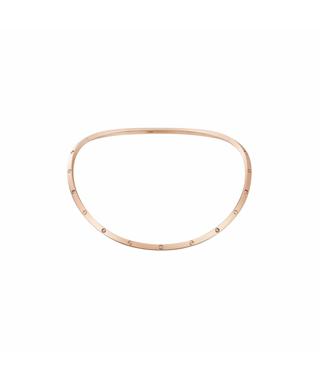 CARTIER Желтое колье из розового золота, фото 1