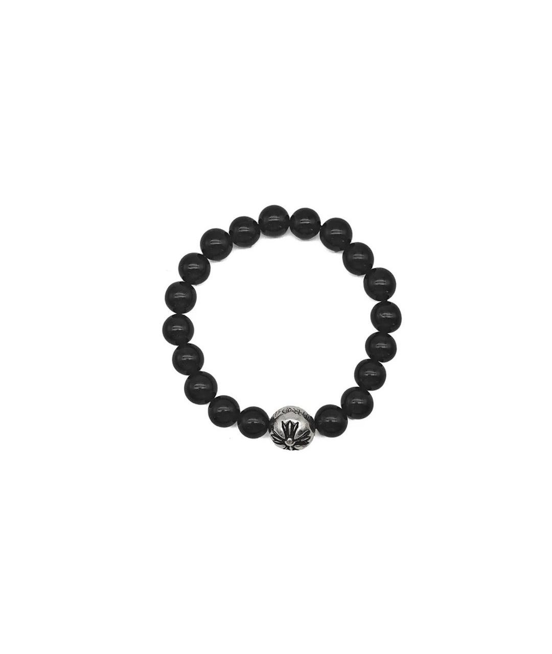 CHROME HEARTS Черный серебряный браслет, фото 3