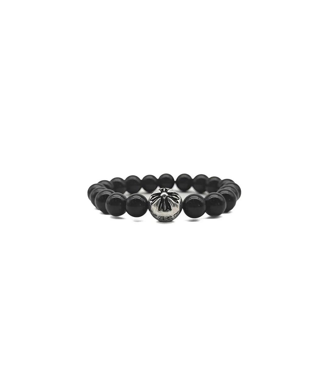 CHROME HEARTS Черный серебряный браслет, фото 2