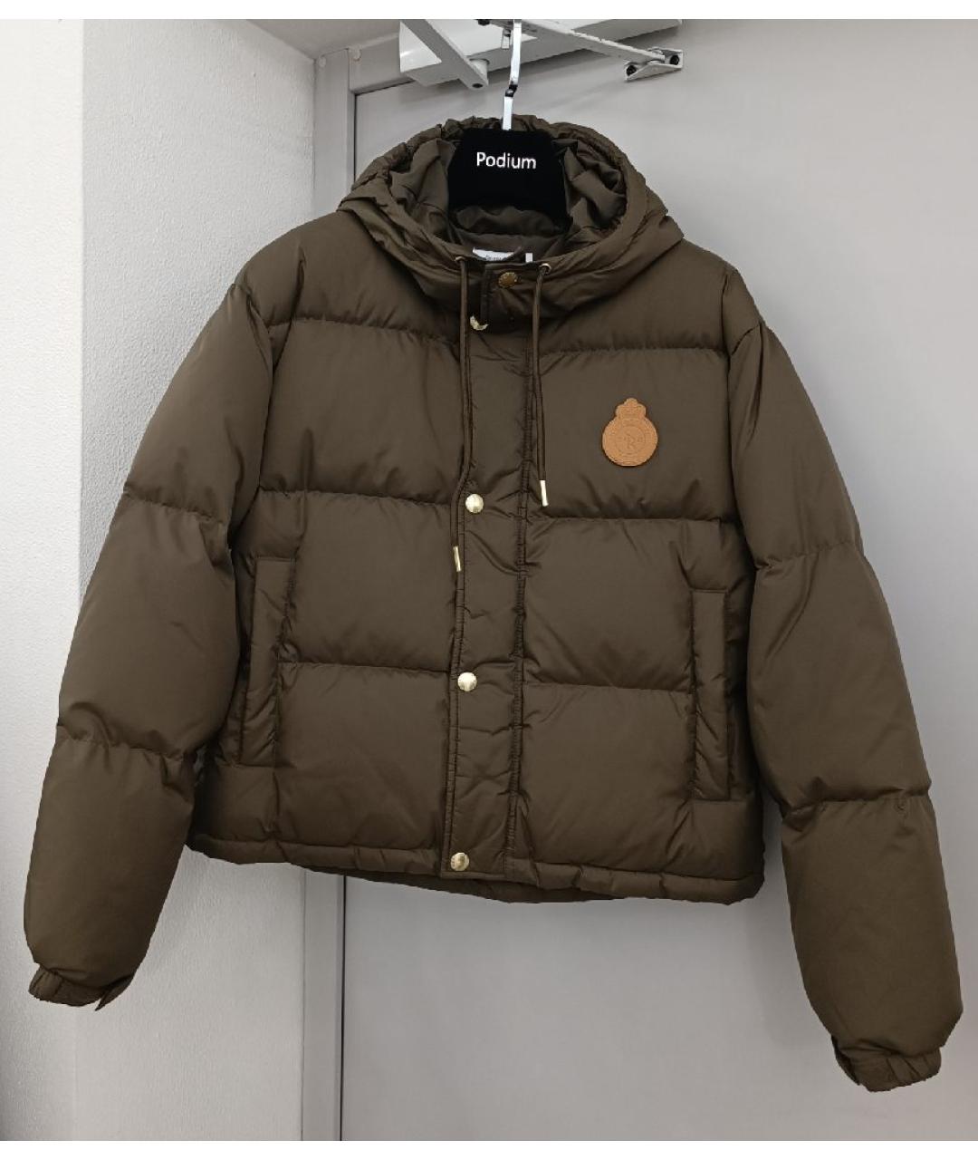 SPORTY AND RICH Коричневая полиэстеровая куртка, фото 8