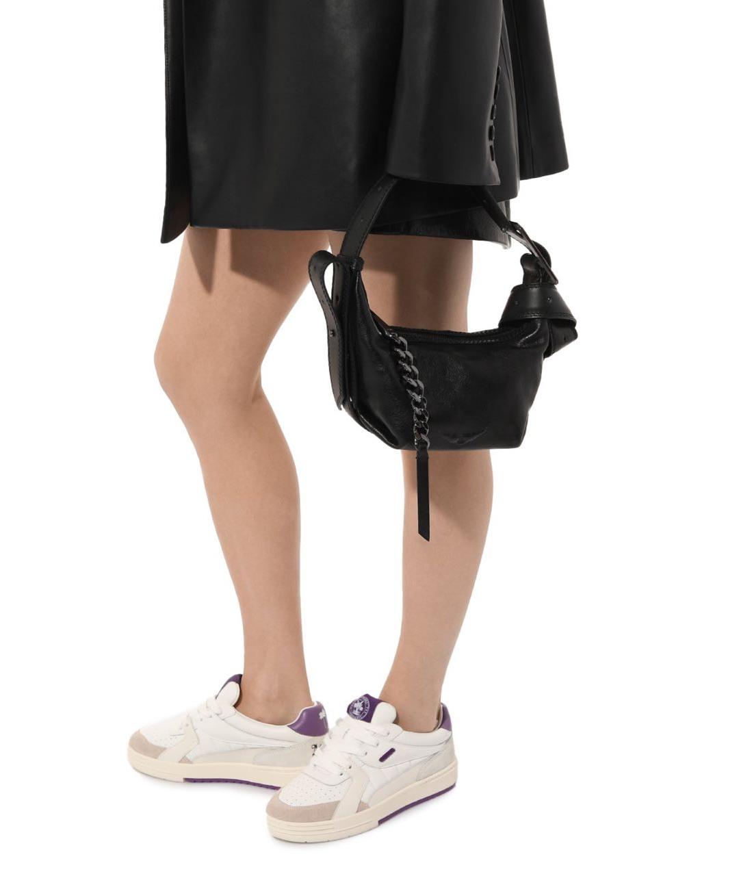 ZADIG & VOLTAIRE Черная кожаная сумка с короткими ручками, фото 5