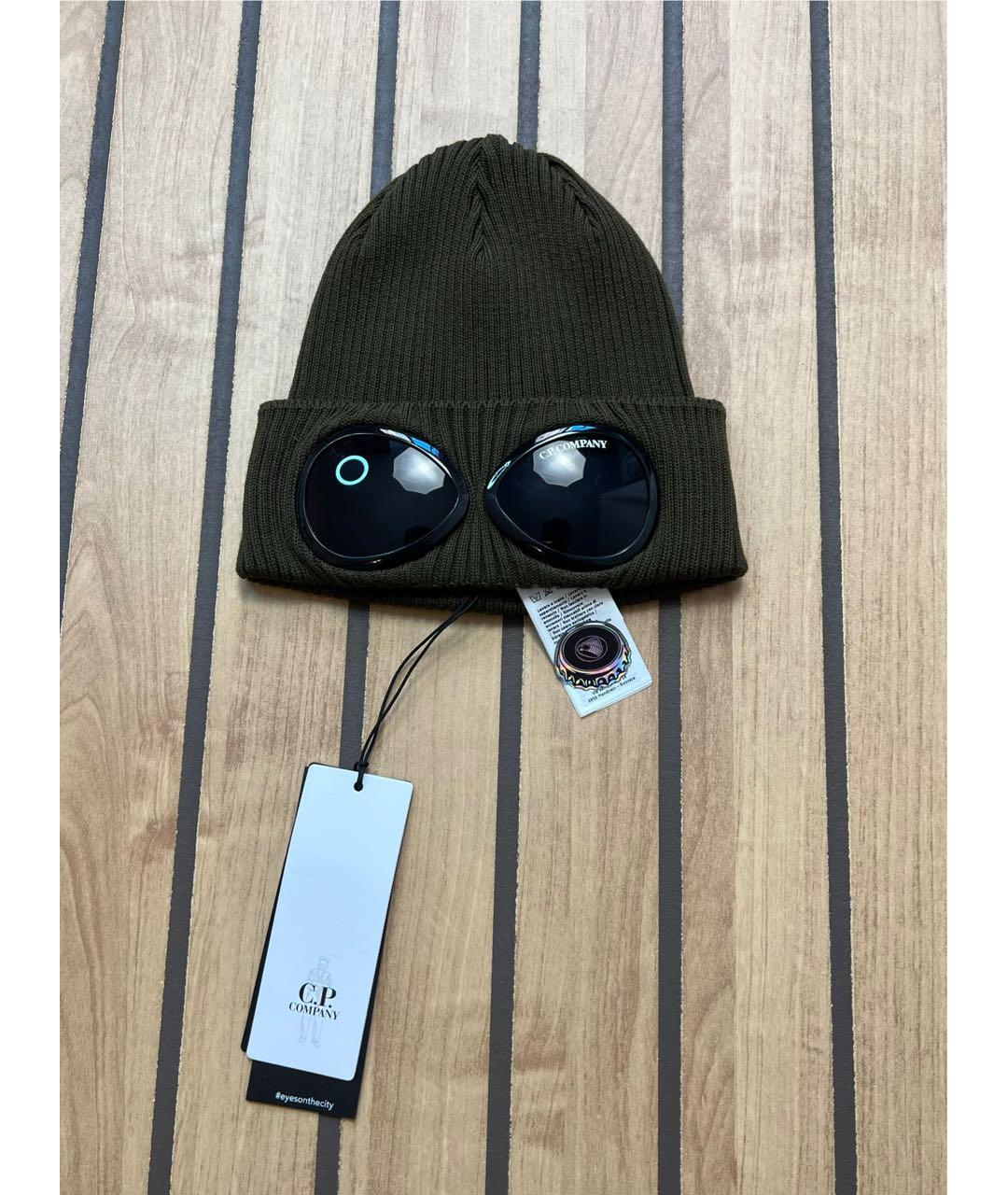 CP COMPANY Коричневая хлопковая шапка, фото 4