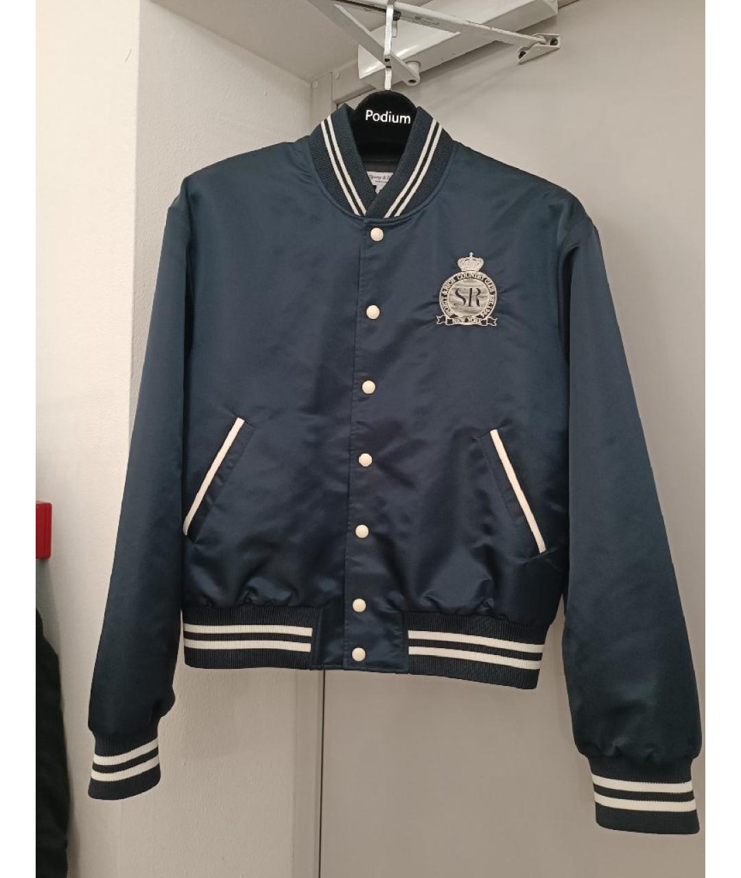 SPORTY AND RICH Темно-синяя полиамидовая куртка, фото 8