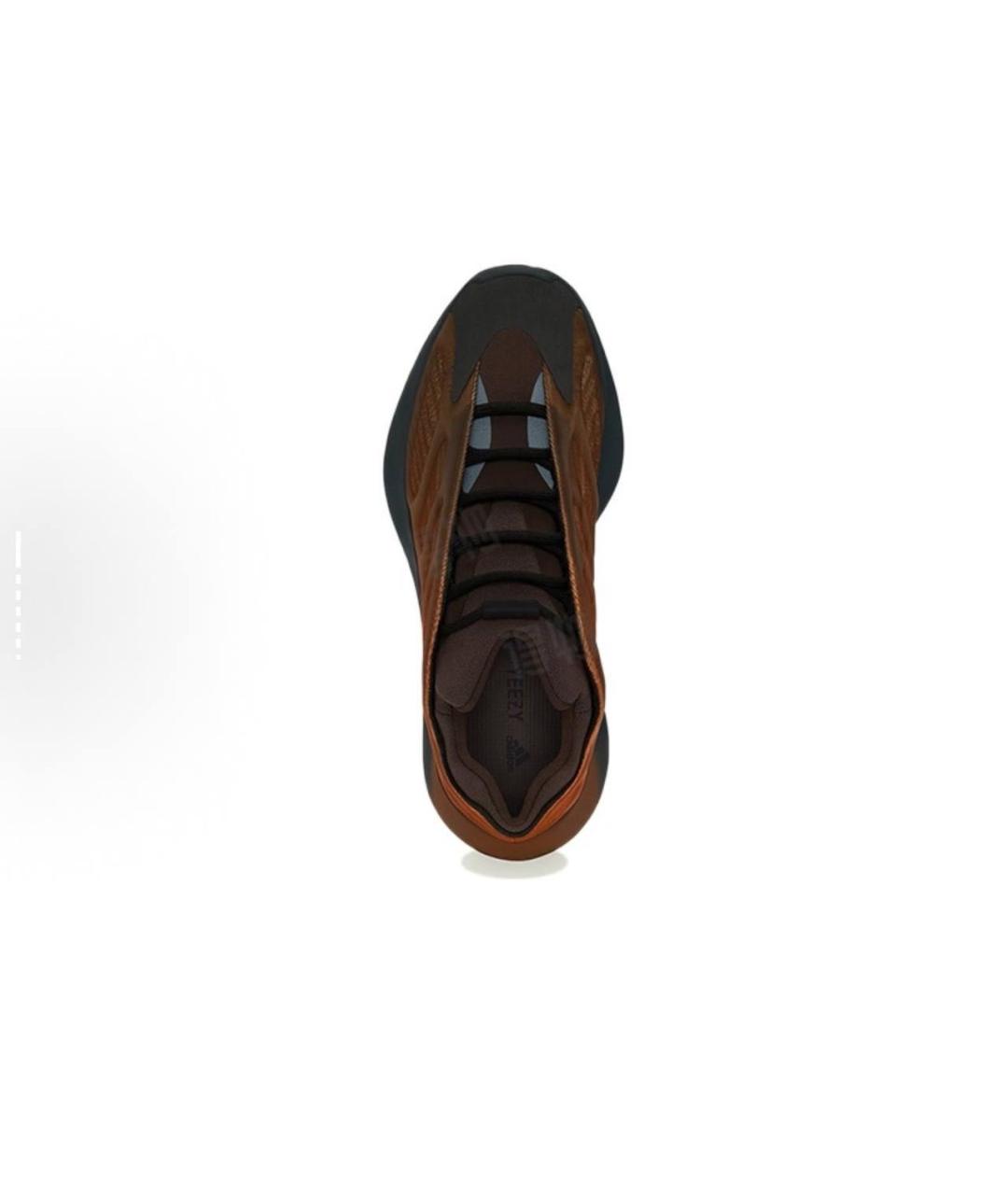 YEEZY Коричневые низкие кроссовки / кеды, фото 4