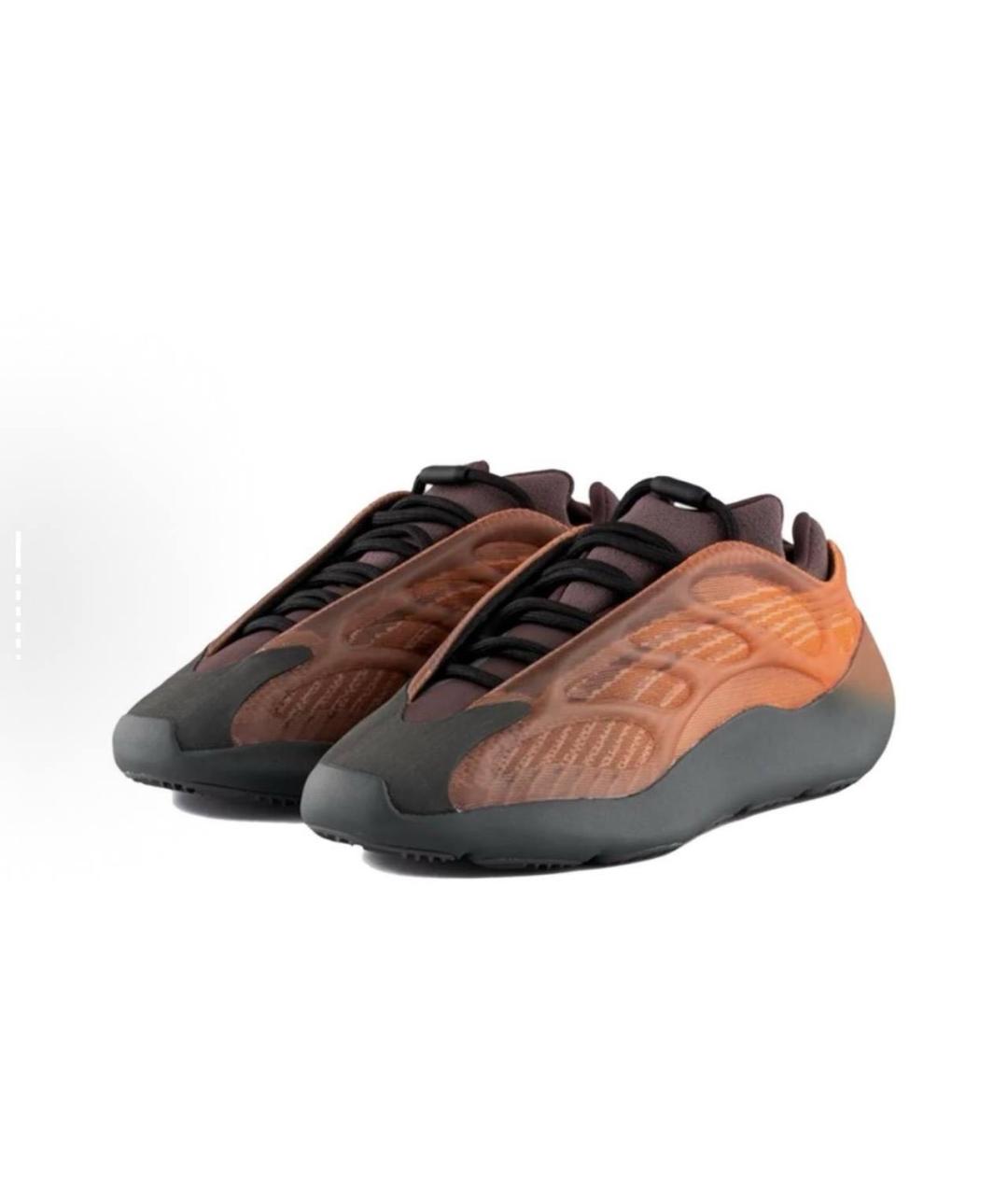 YEEZY Коричневые низкие кроссовки / кеды, фото 2