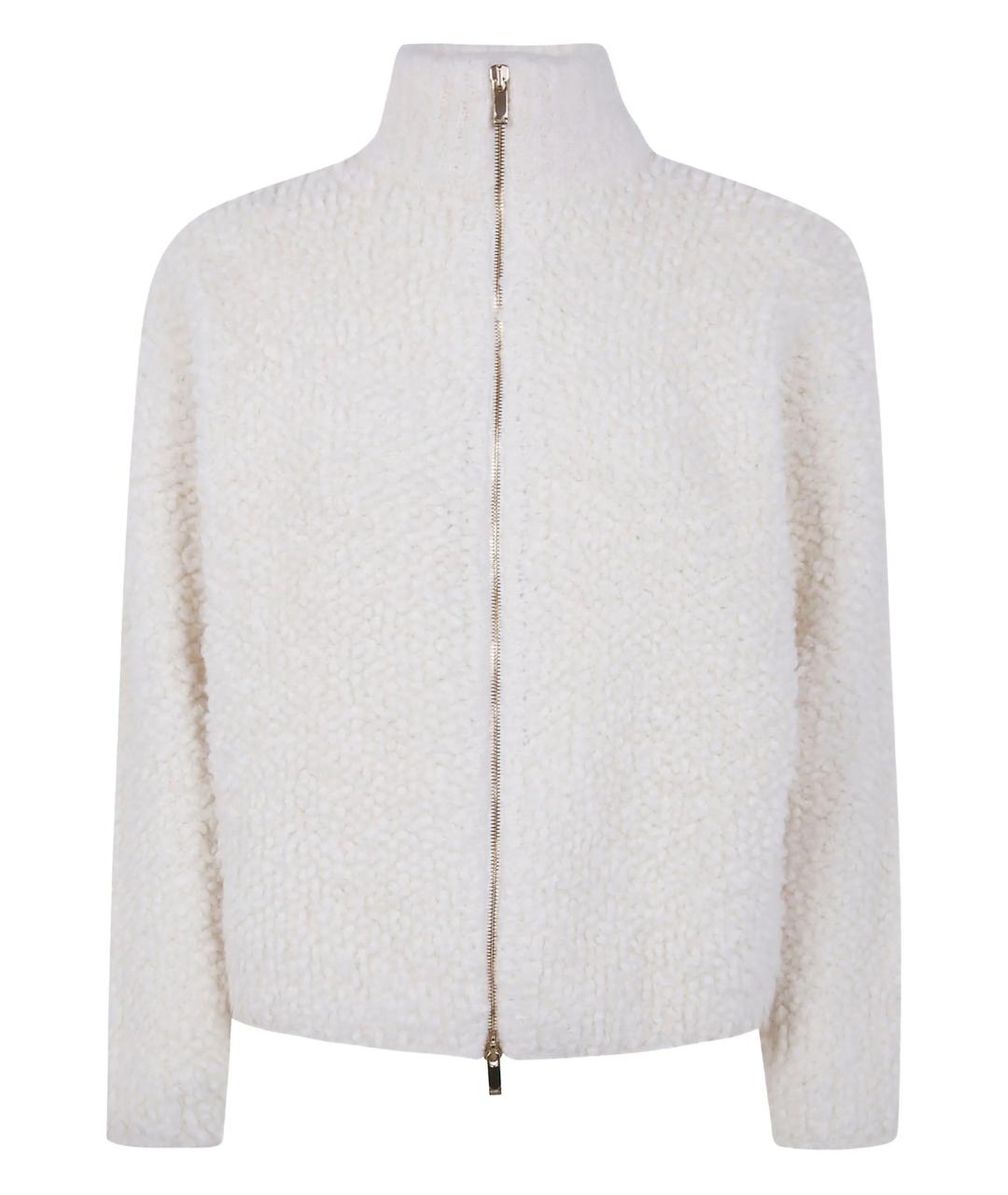 MAX MARA STUDIO Белый шерстяной кардиган, фото 1