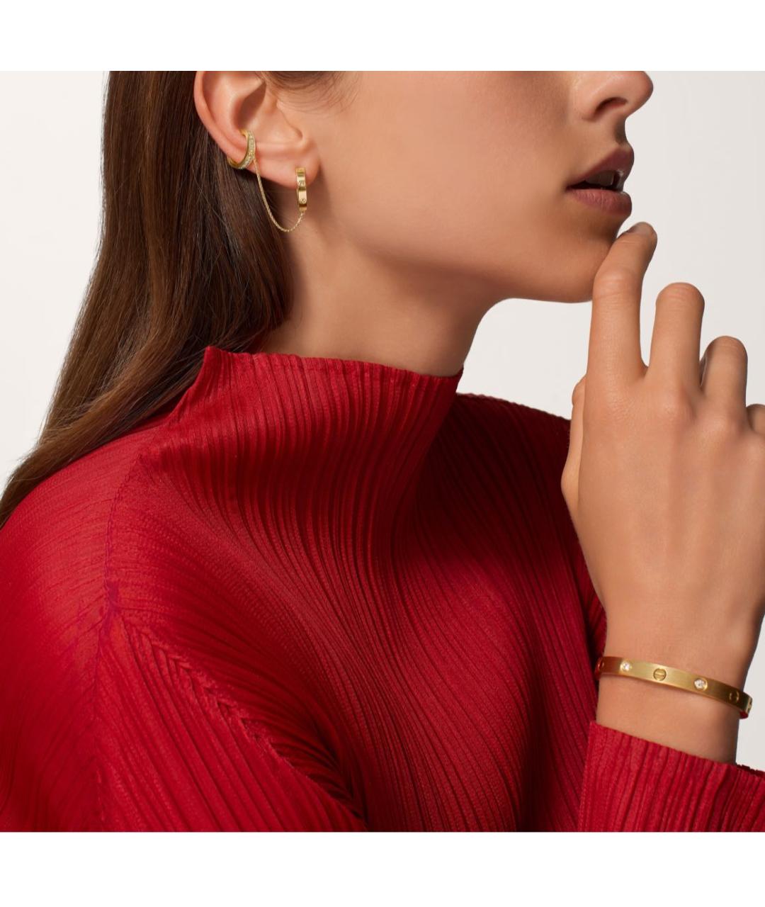 CARTIER Желтые серьги из желтого золота, фото 3