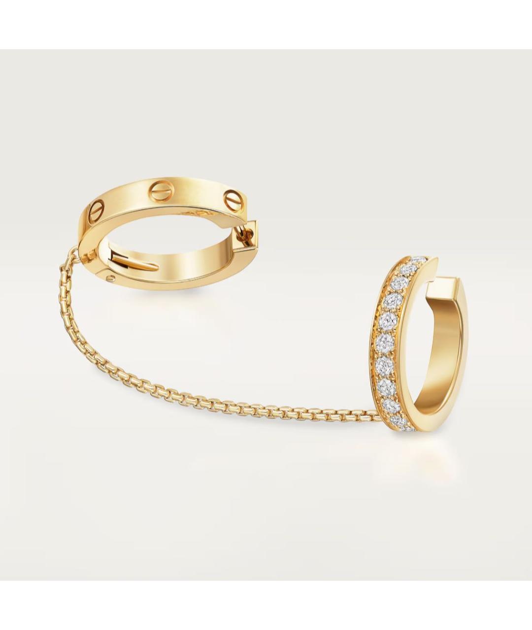 CARTIER Желтые серьги из желтого золота, фото 5