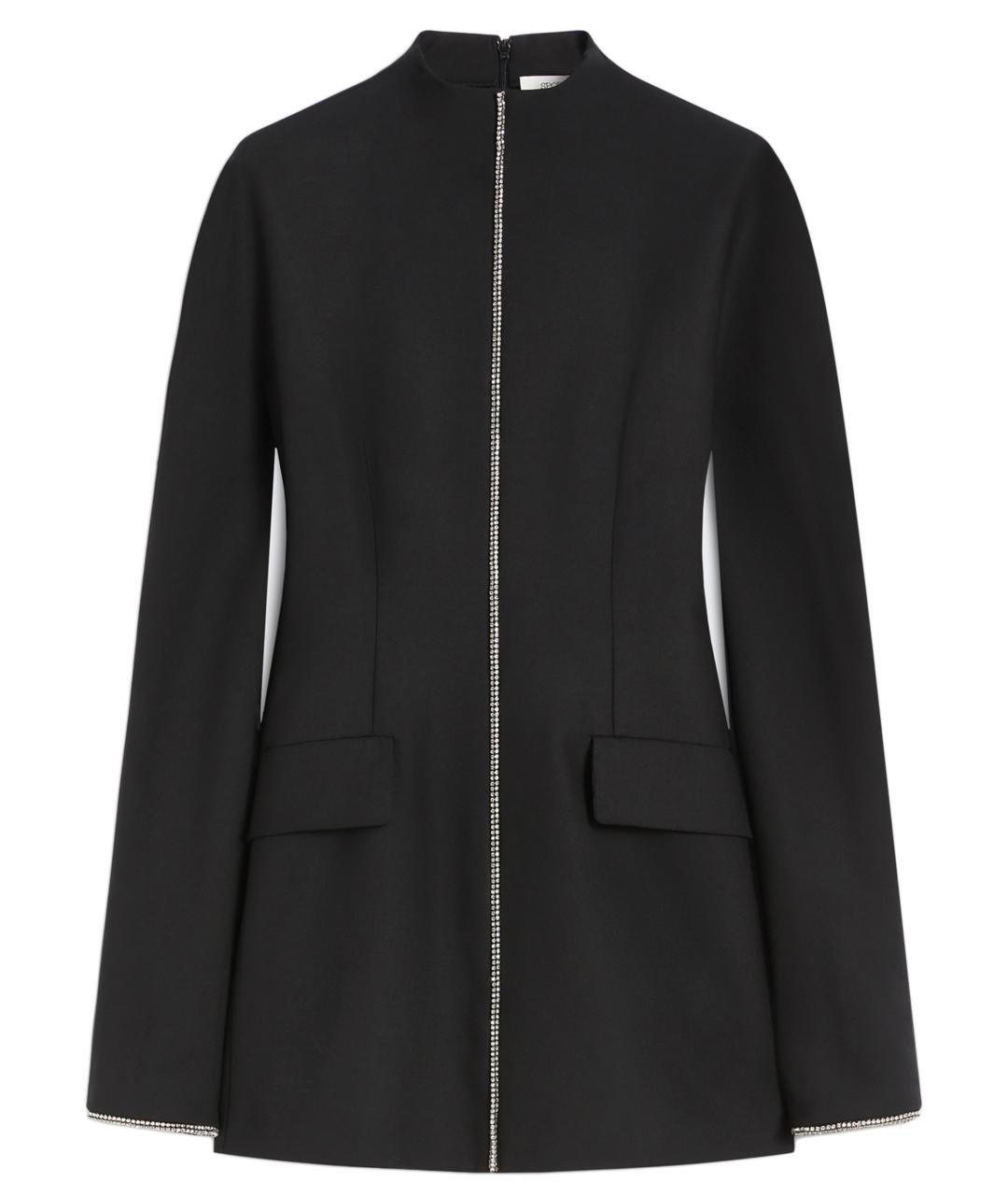 SPORTMAX Черное полиэстеровое платье, фото 1