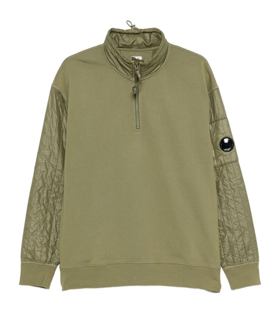 CP COMPANY Зеленый хлопковый джемпер / свитер, фото 1