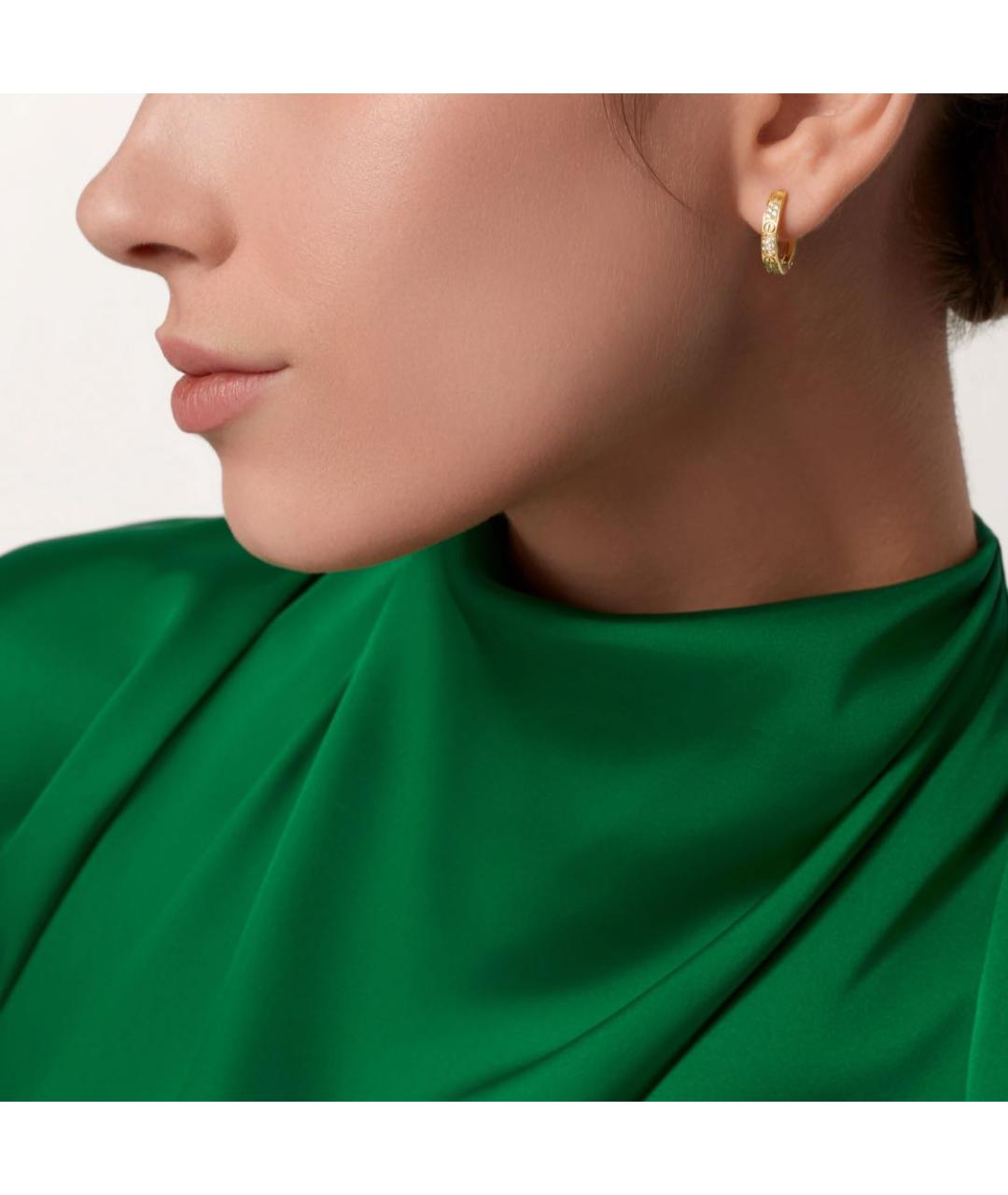 CARTIER Желтые серьги из желтого золота, фото 2