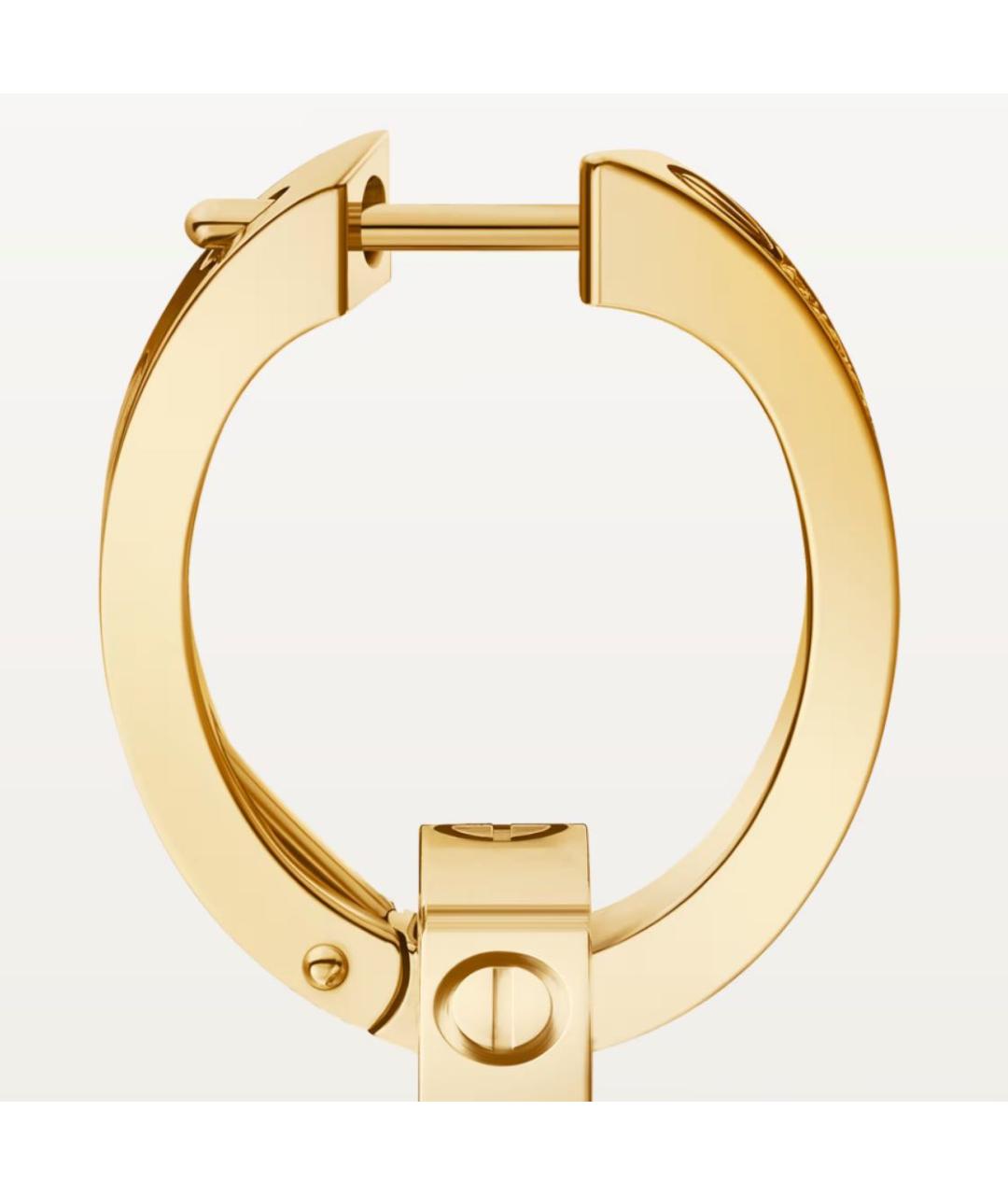 CARTIER Желтые серьги из желтого золота, фото 4