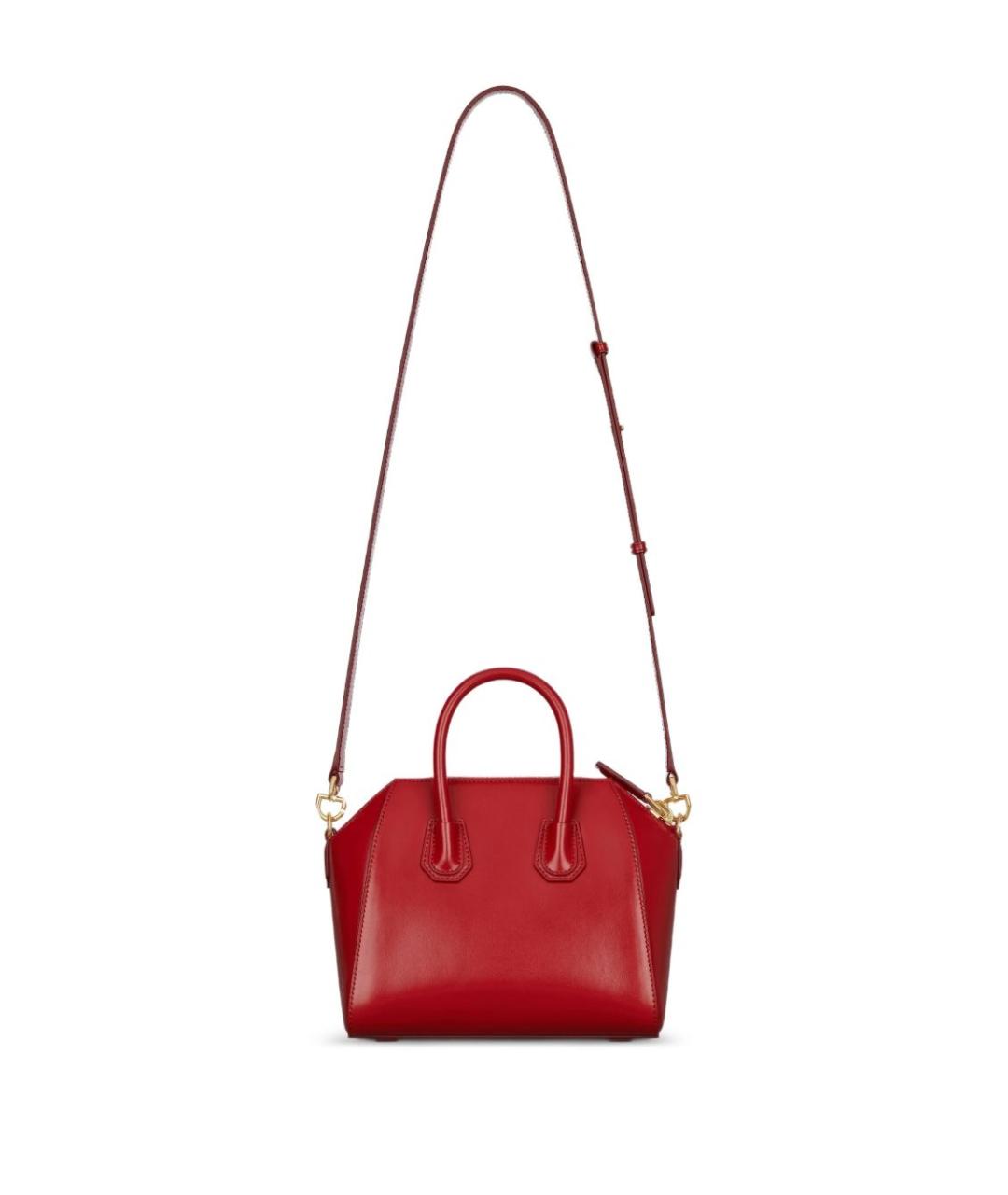 GIVENCHY Красная кожаная сумка тоут, фото 4