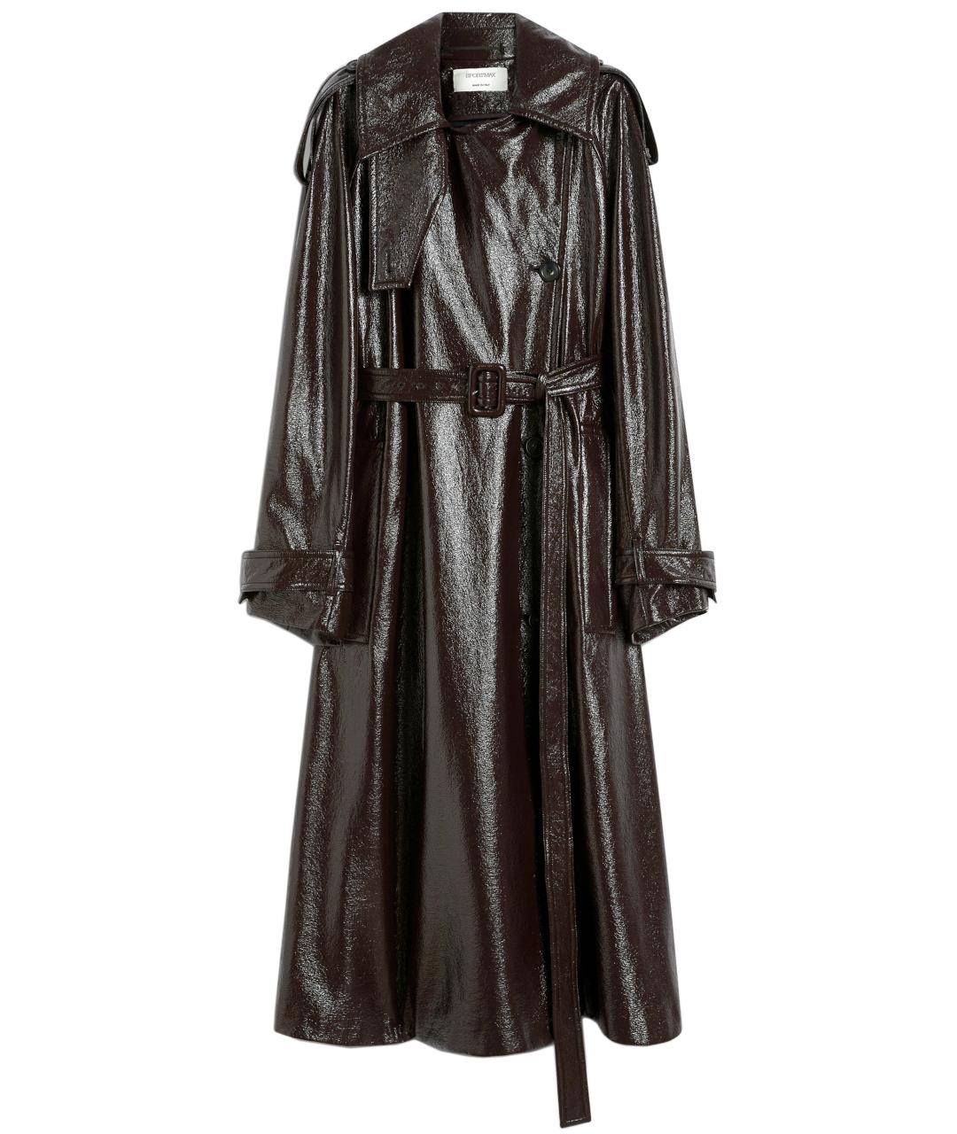 SPORTMAX Коричневый хлопковый тренч/плащ, фото 1