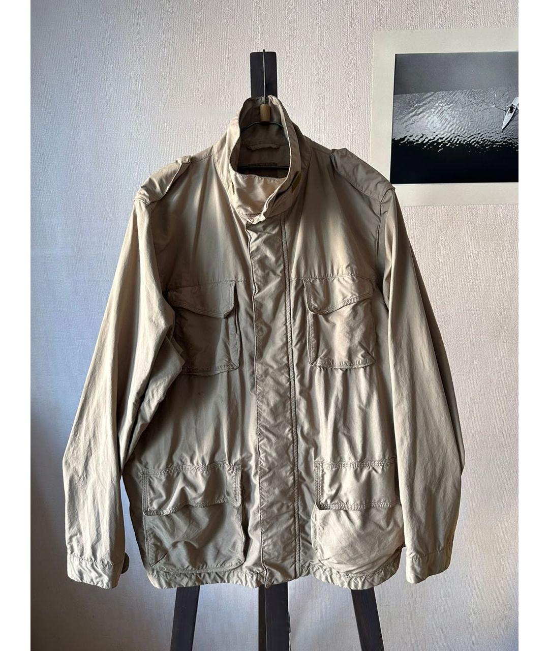 ASPESI Бежевая полиэстеровая куртка, фото 9
