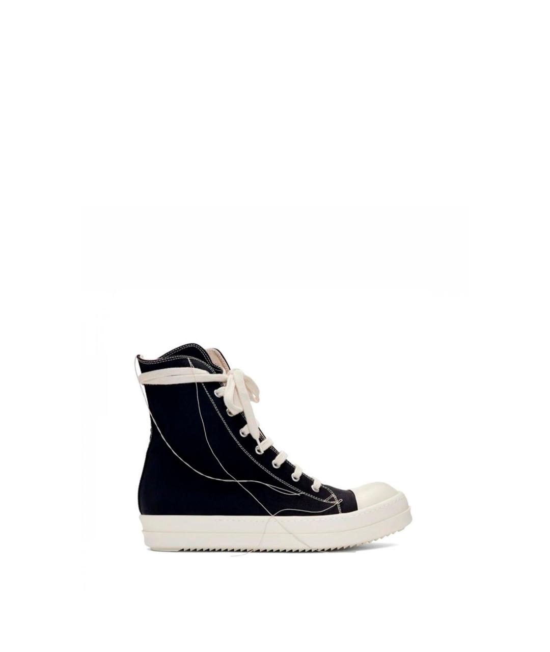 RICK OWENS Черные высокие кроссовки / кеды, фото 10