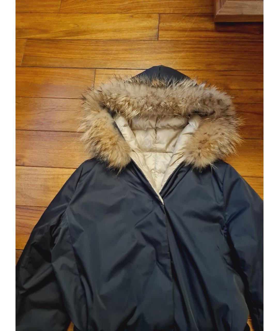 'S MAX MARA Черный пуховик, фото 4