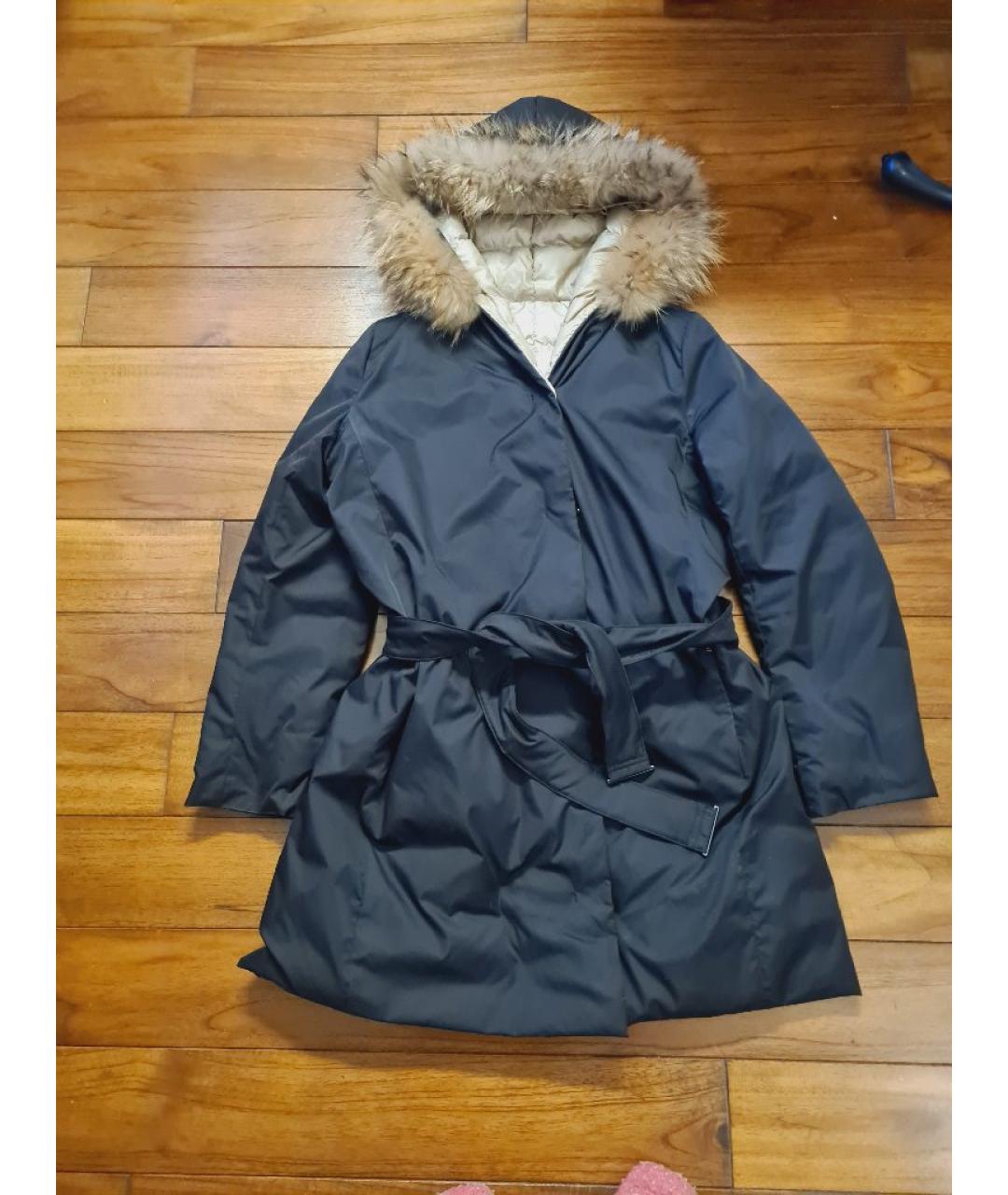 'S MAX MARA Черный пуховик, фото 6