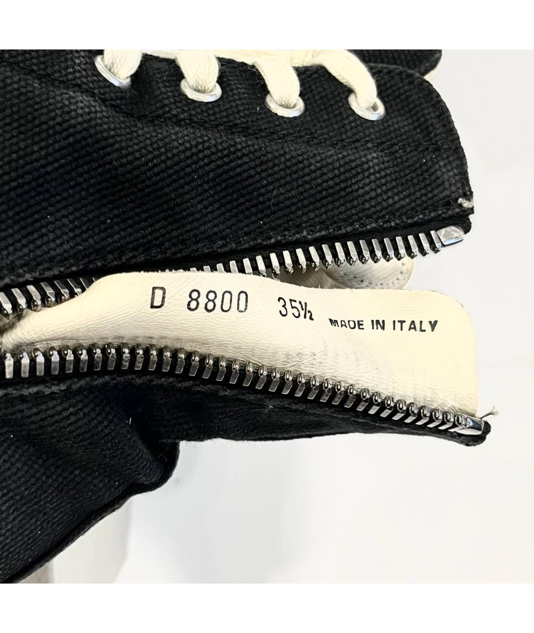 RICK OWENS Черные кеды, фото 5