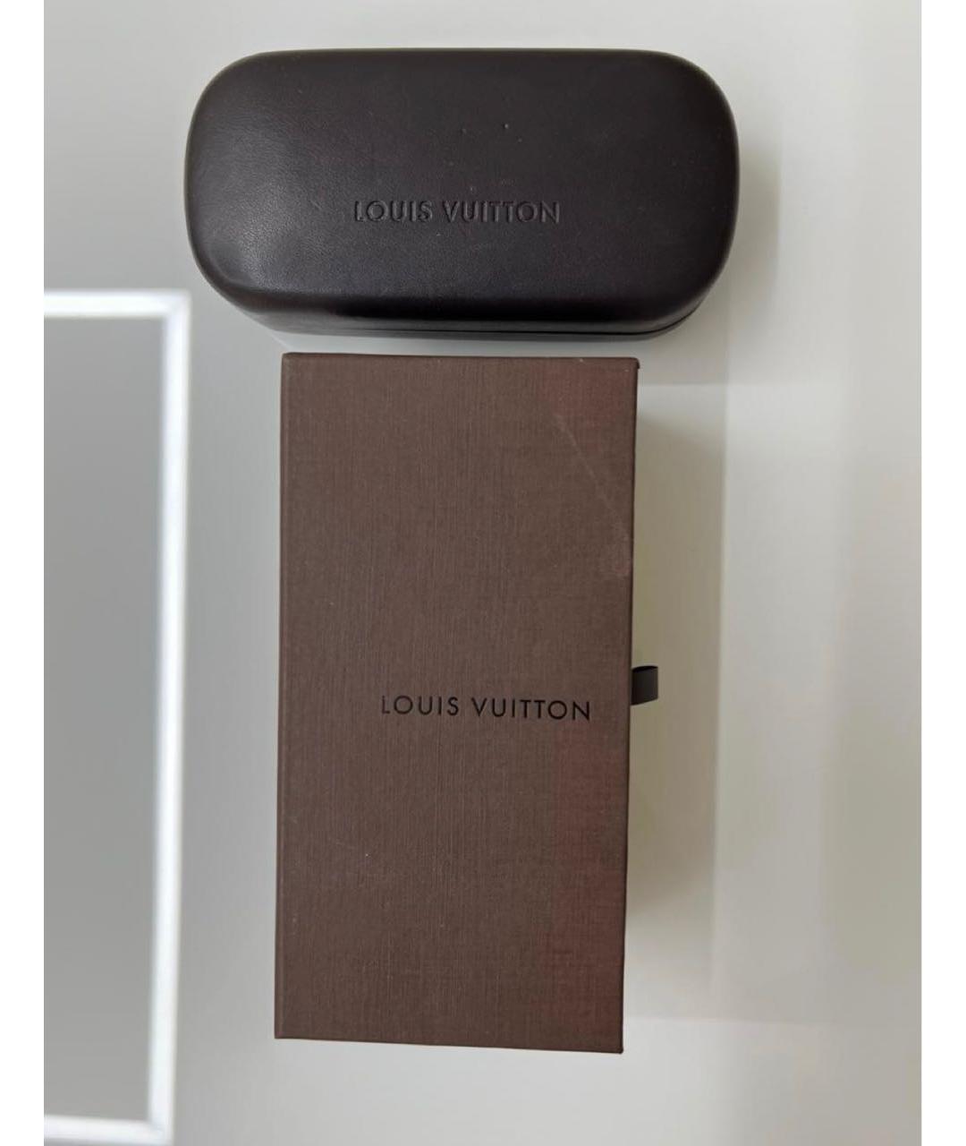 LOUIS VUITTON Черные пластиковые солнцезащитные очки, фото 4