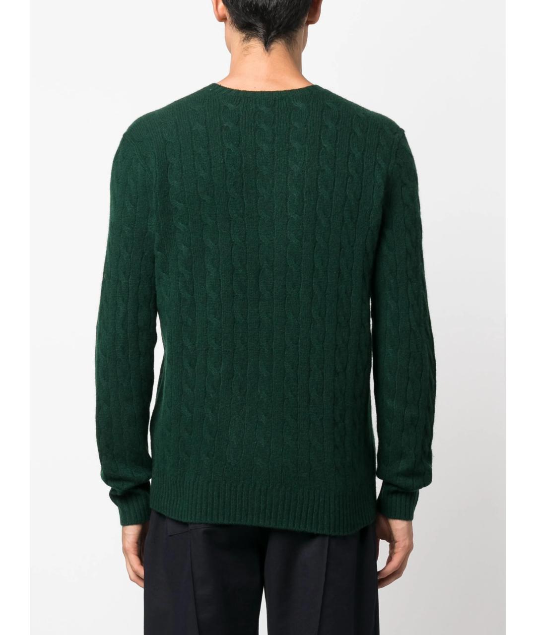 POLO RALPH LAUREN Зеленый шерстяной джемпер / свитер, фото 4