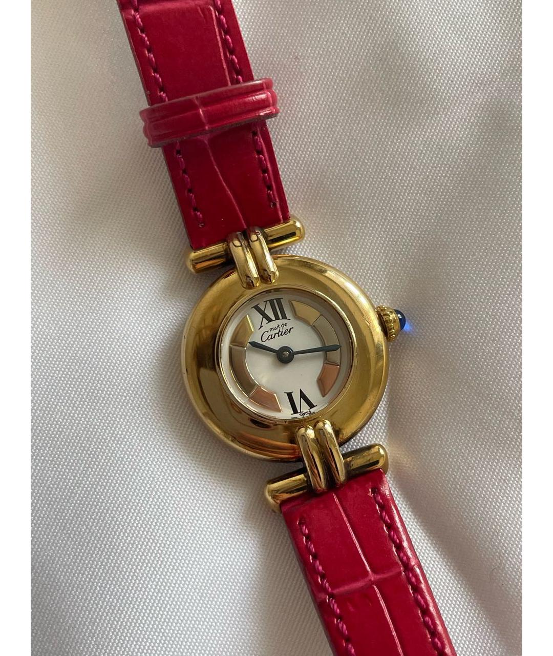 CARTIER Золотые позолоченные часы, фото 6