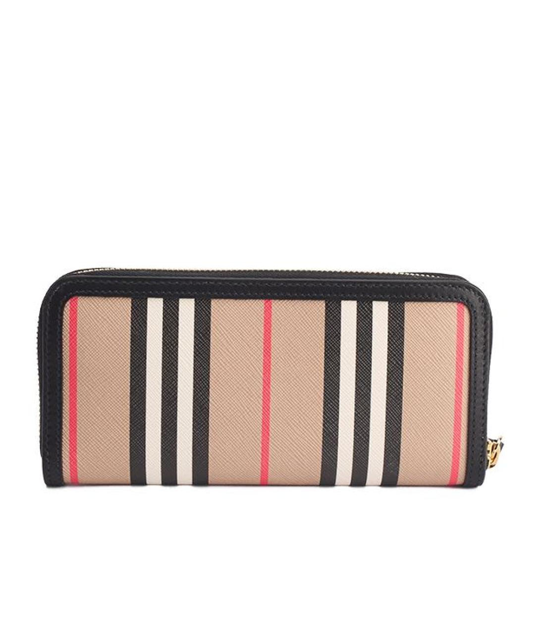 BURBERRY Бежевый кожаный кошелек, фото 3