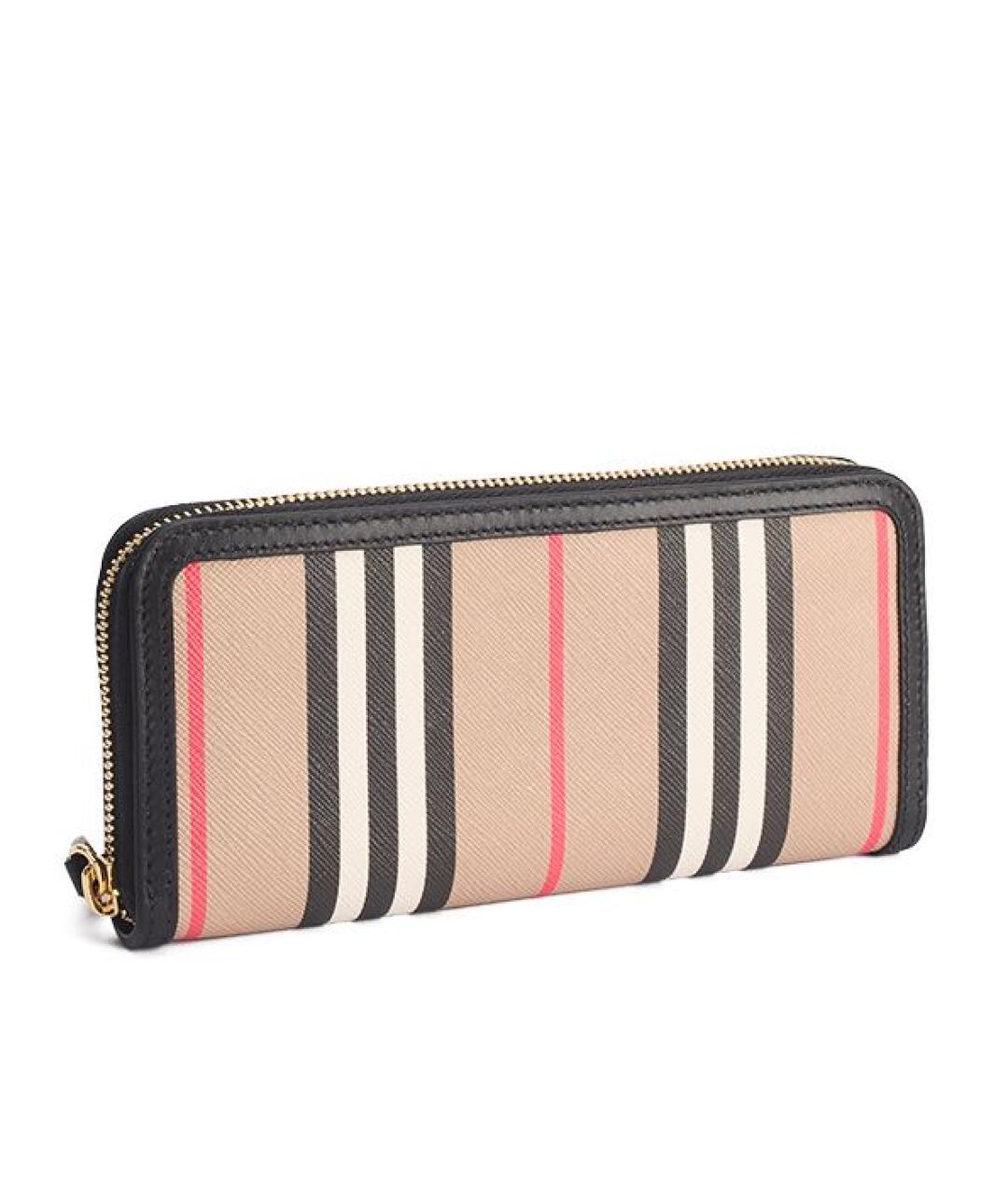 BURBERRY Бежевый кожаный кошелек, фото 2