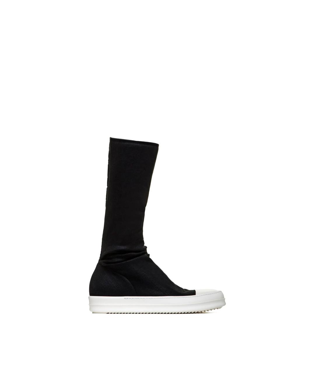 RICK OWENS Черные неопреновые кеды, фото 9