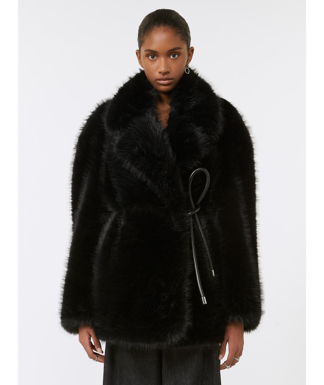 SPORTMAX Черная полиэстеровая куртка, фото 3
