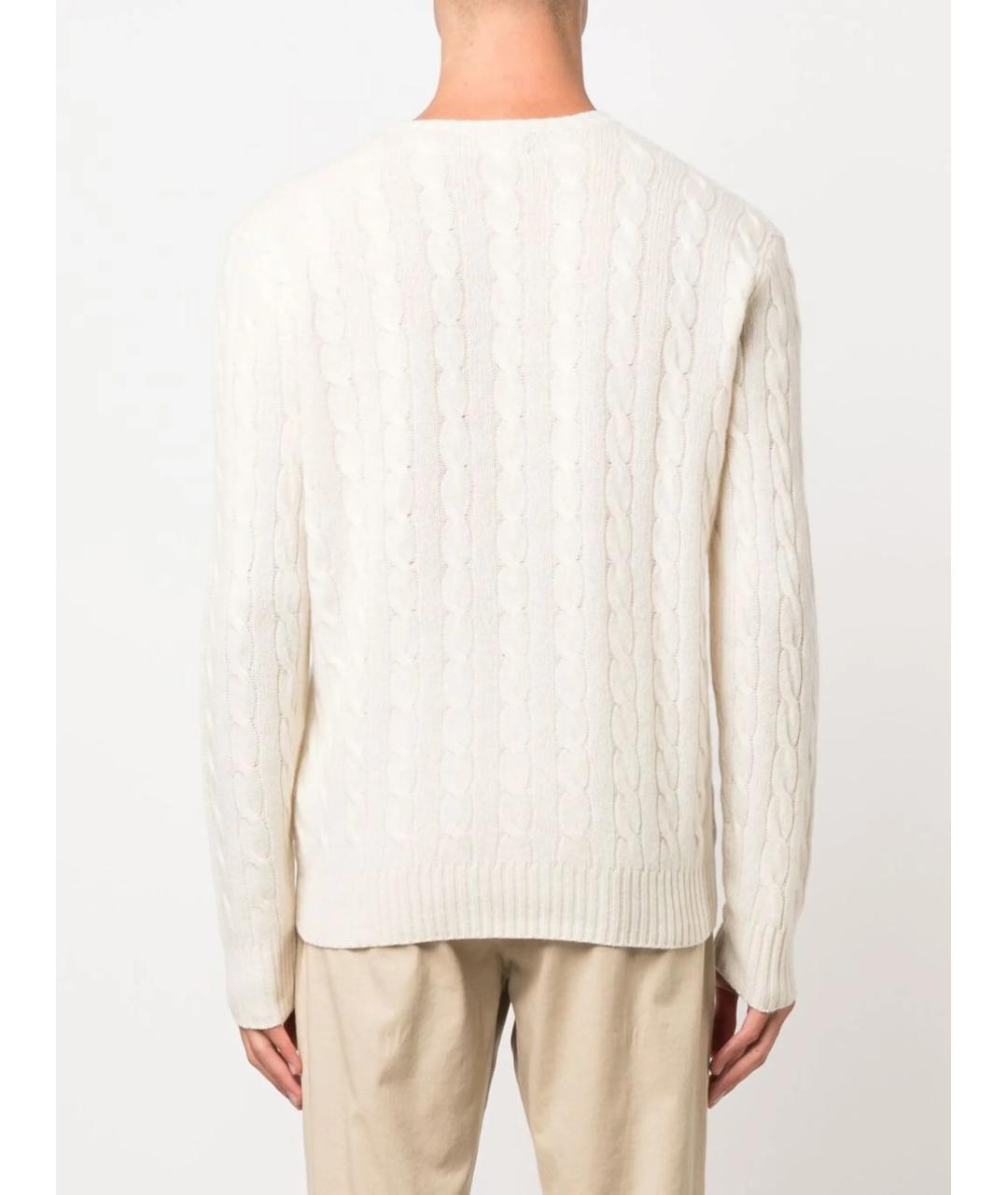 POLO RALPH LAUREN Белый шерстяной джемпер / свитер, фото 4