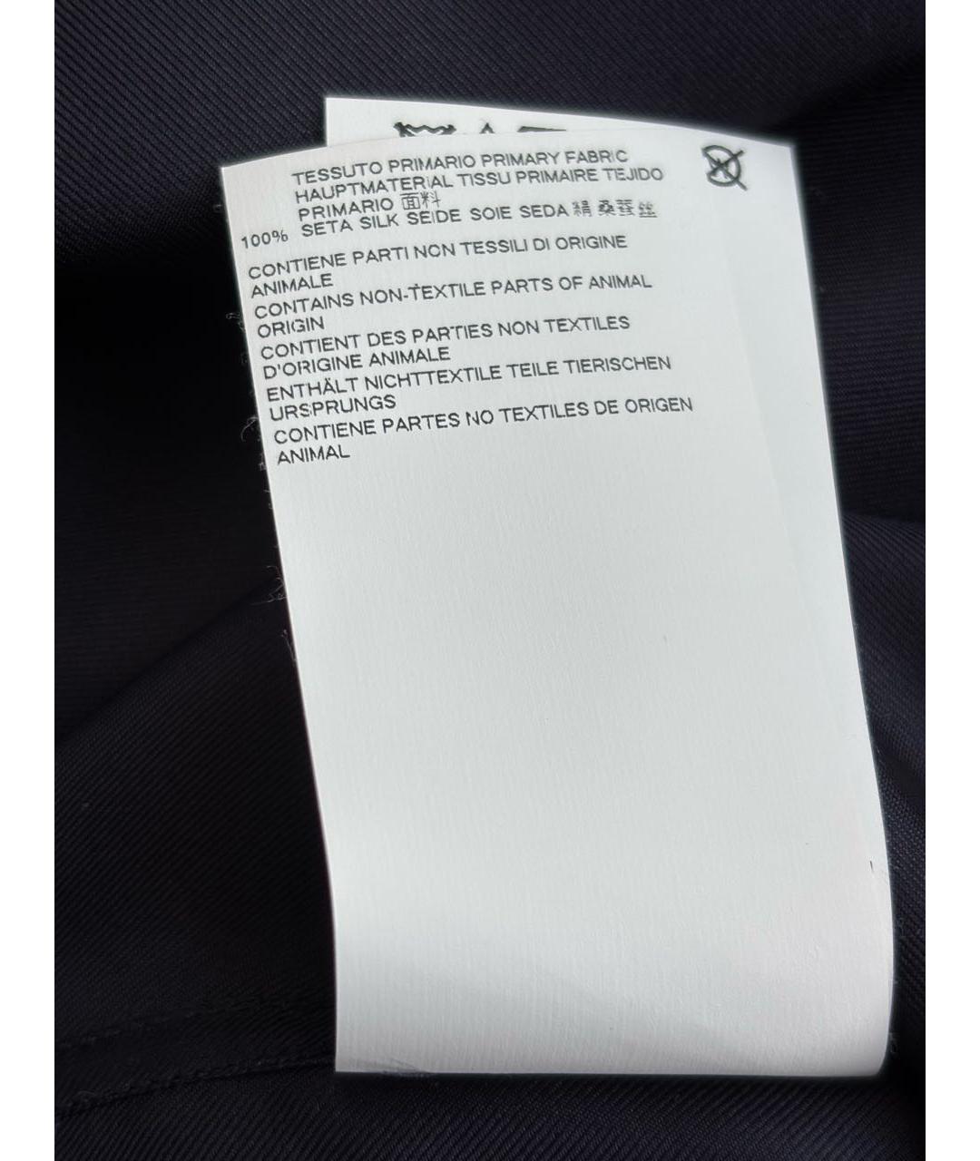 MAISON MARGIELA Синее шелковое платье, фото 7