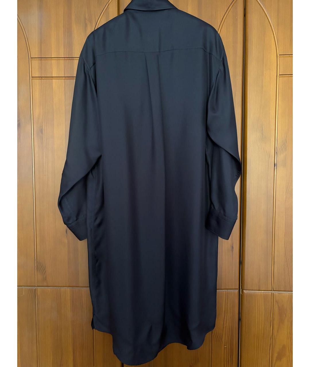 MAISON MARGIELA Синее шелковое платье, фото 2