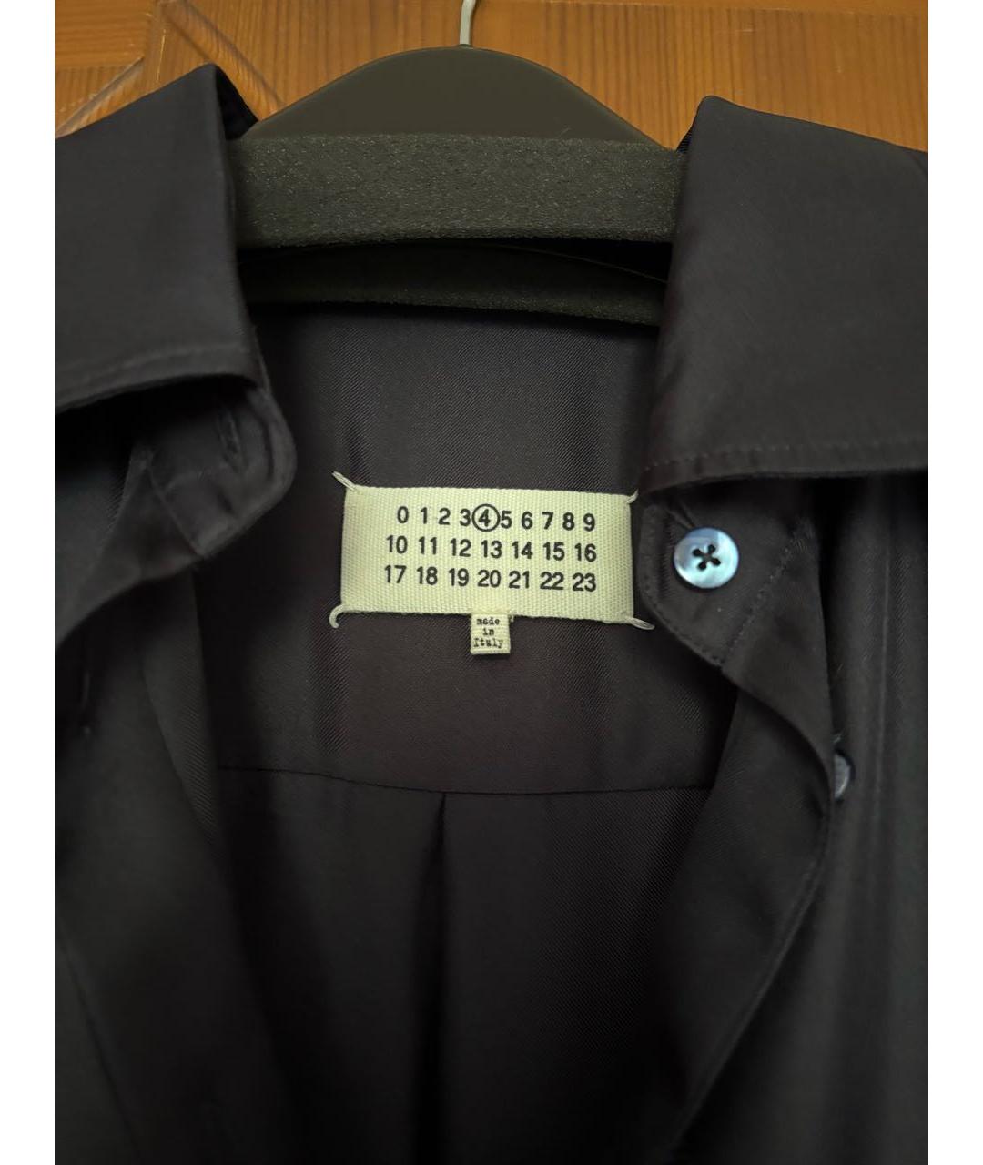 MAISON MARGIELA Синее шелковое платье, фото 3