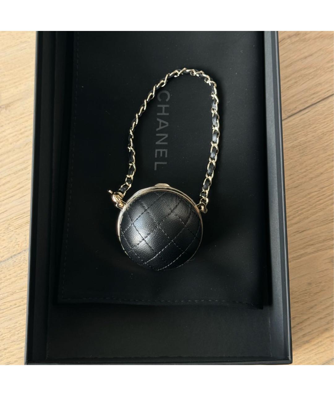 CHANEL Черный брелок, фото 6