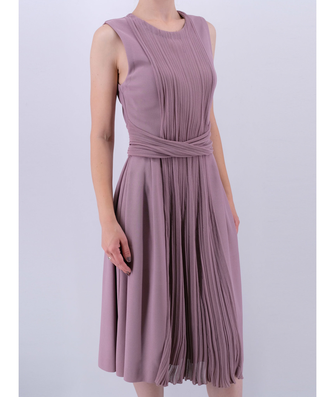 CHRISTIAN DIOR PRE-OWNED Фиолетовое вискозное повседневное платье, фото 2