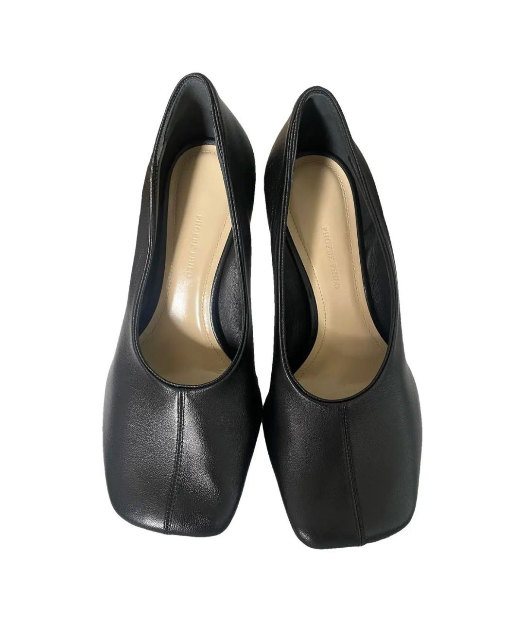 PHOEBE PHILO Черные кожаные туфли, фото 2