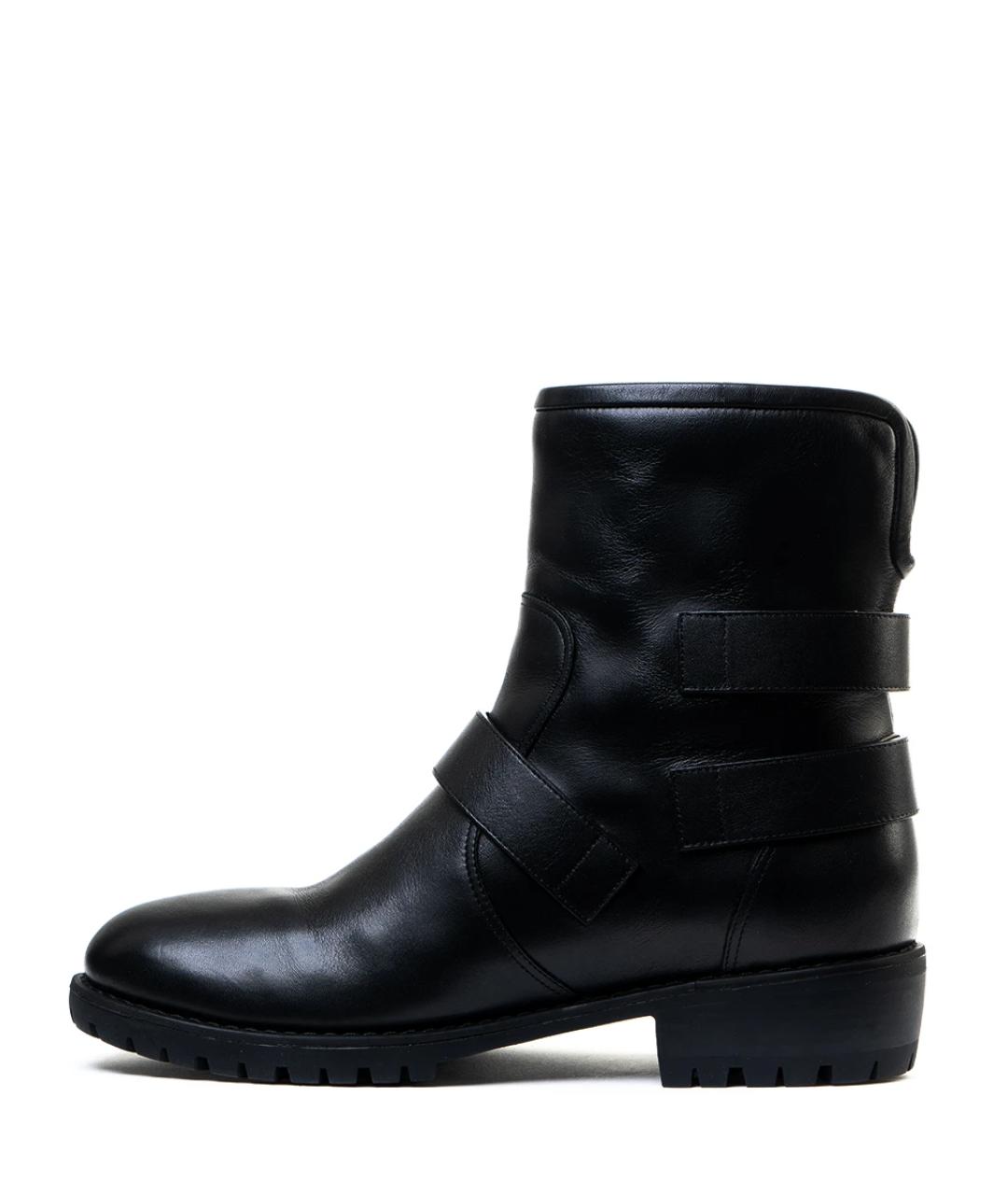 GIUSEPPE ZANOTTI DESIGN Черные кожаные ботинки, фото 2