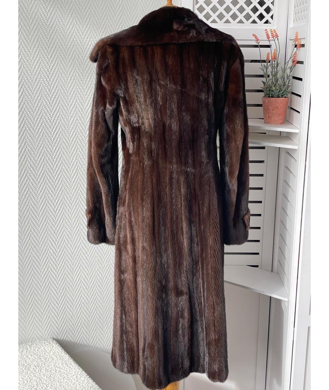 MICHAEL KORS Коричневая меховая шуба, фото 2