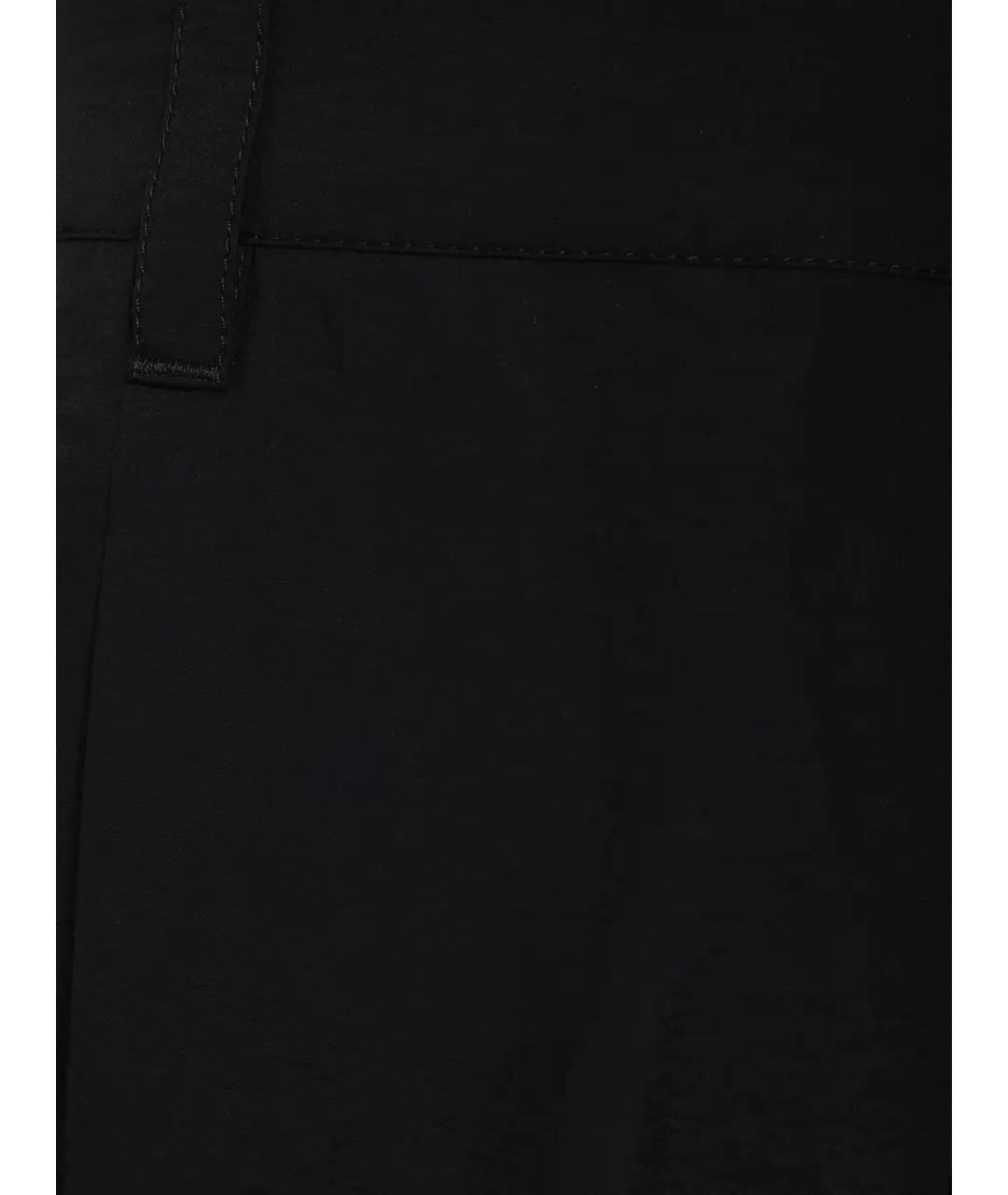 BRUNELLO CUCINELLI Черные хлопковые прямые брюки, фото 3