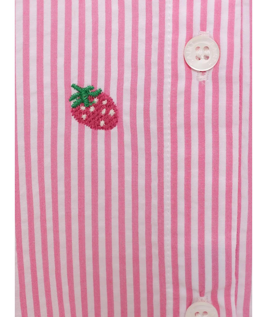 MC2 SAINT BARTH Розовая хлопковая рубашка, фото 2