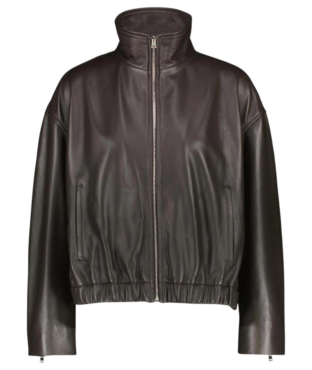 YVES SALOMON Коричневая кожаная куртка, фото 1