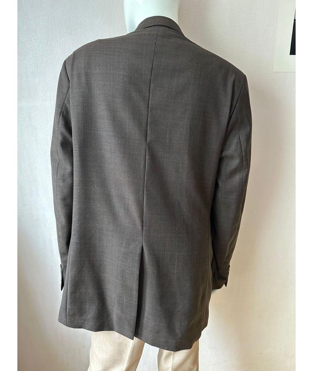 RALPH LAUREN Коричневый шерстяной пиджак, фото 7