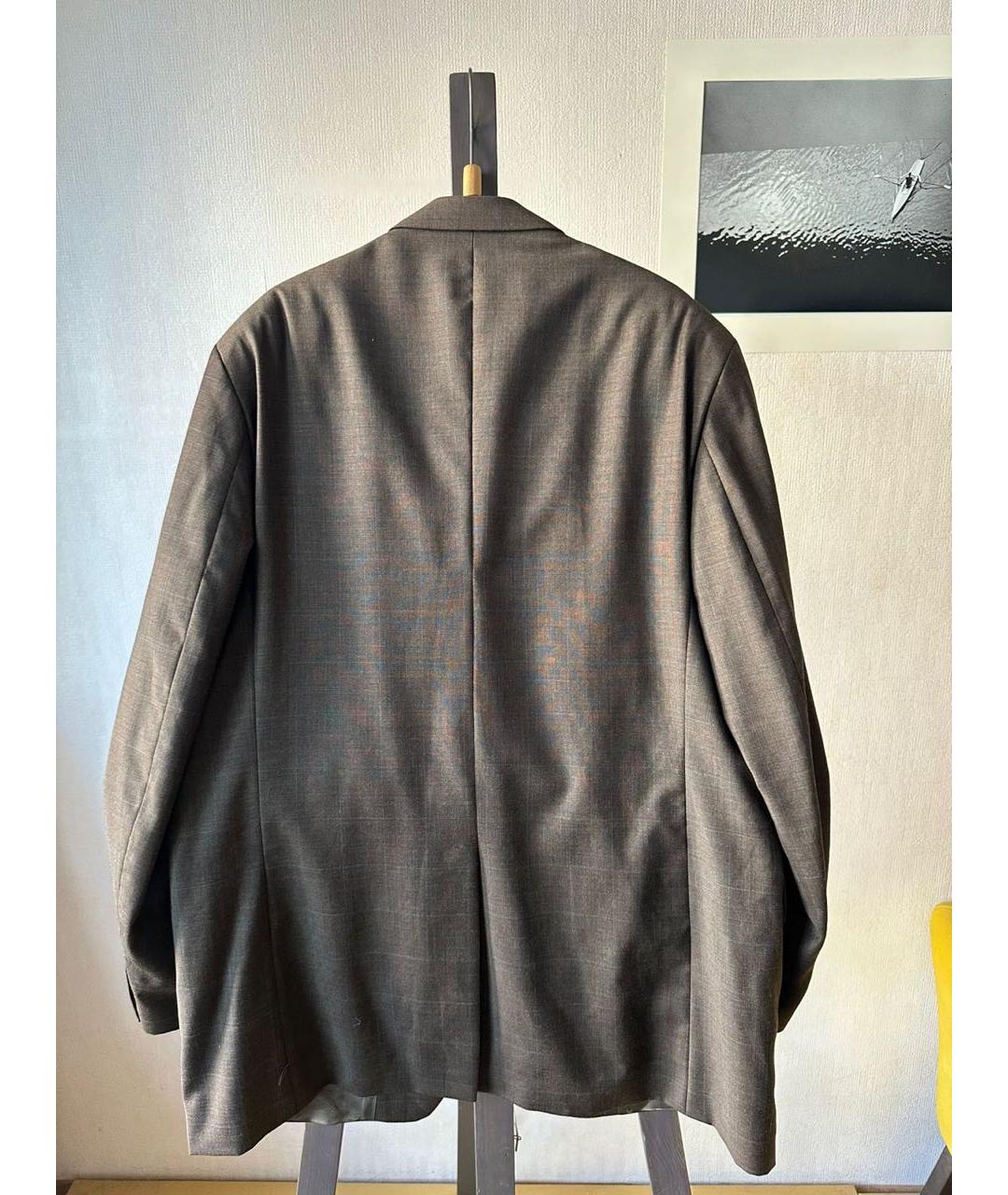 RALPH LAUREN Коричневый шерстяной пиджак, фото 2