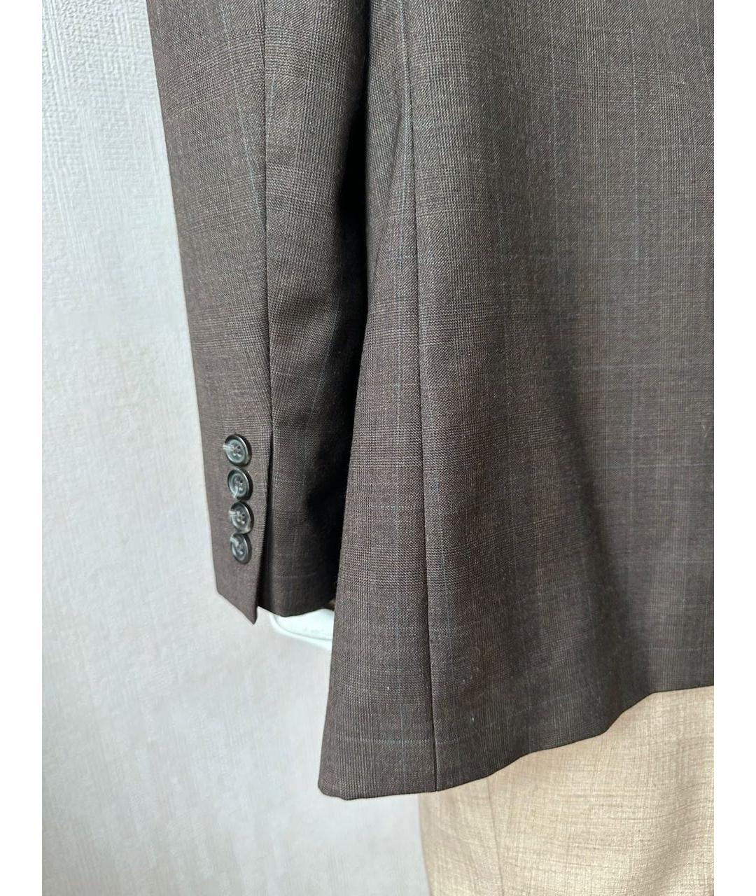 RALPH LAUREN Коричневый шерстяной пиджак, фото 6