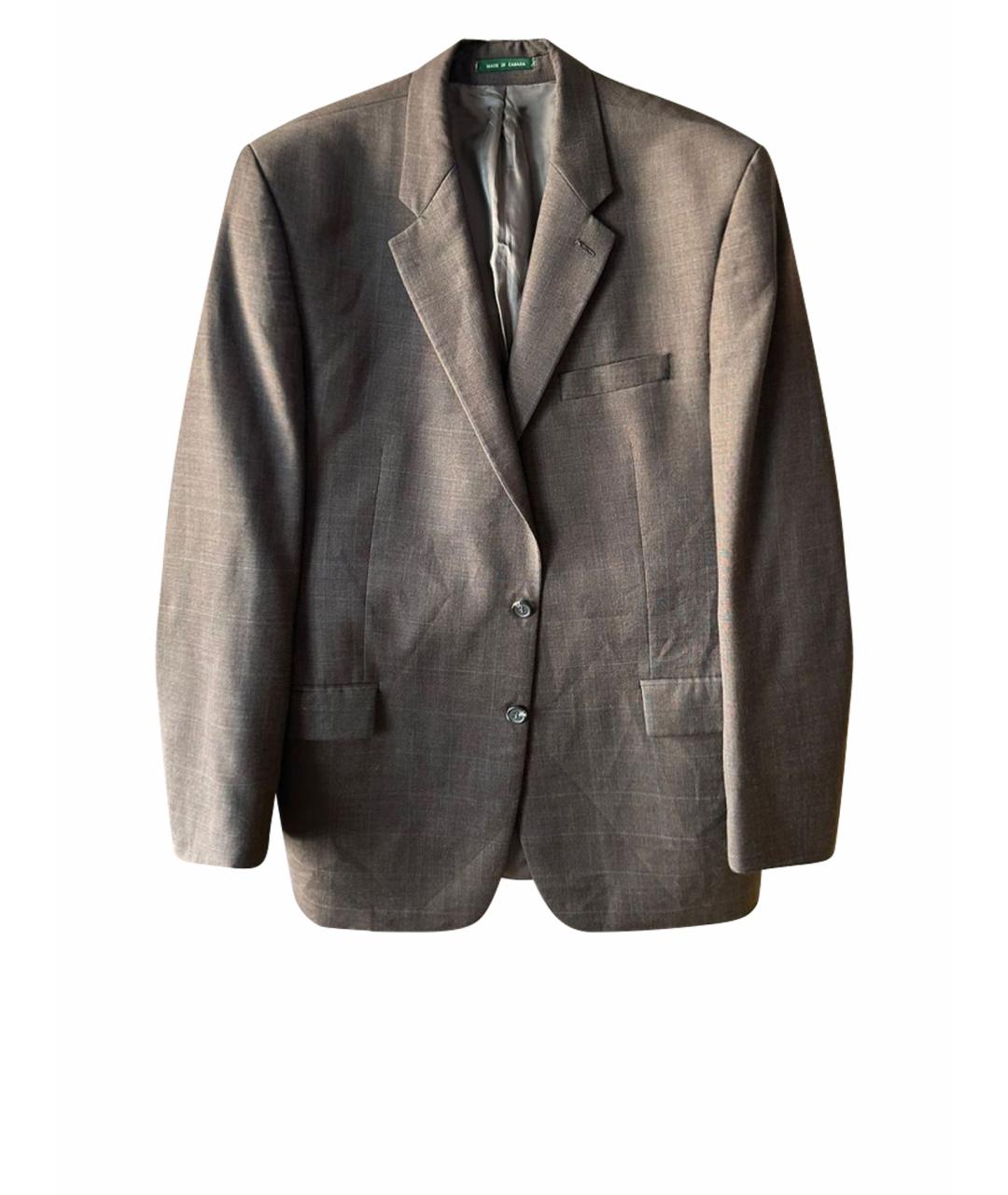 RALPH LAUREN Коричневый шерстяной пиджак, фото 1