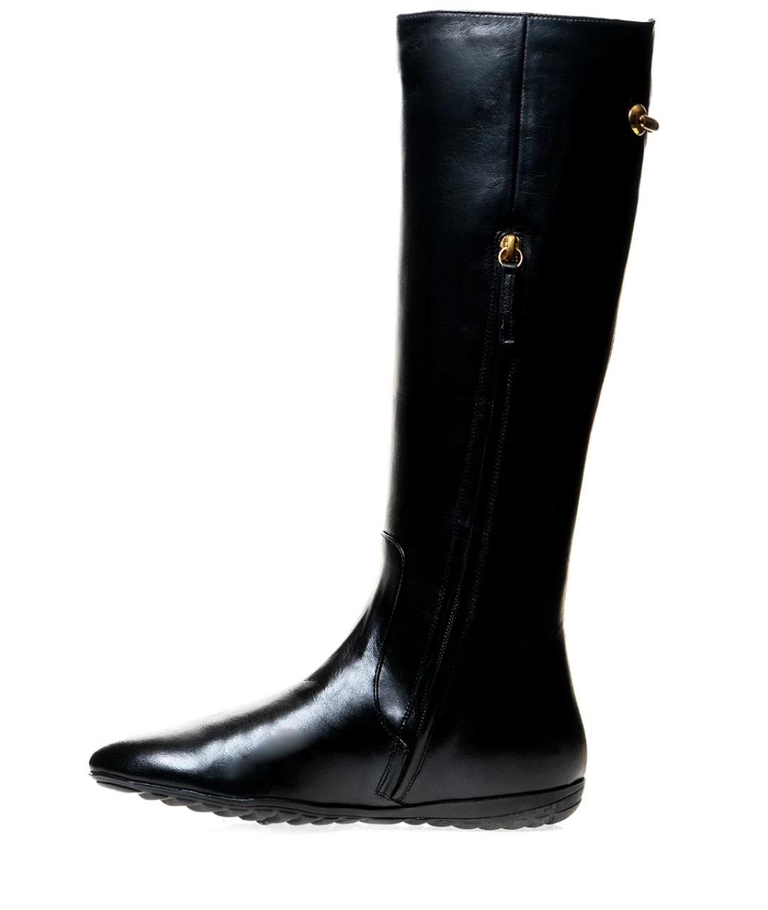 GIUSEPPE ZANOTTI DESIGN Черные кожаные сапоги, фото 3