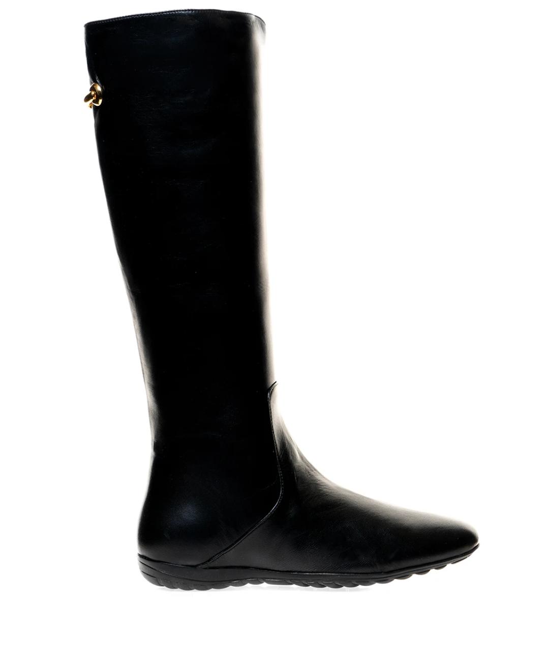 GIUSEPPE ZANOTTI DESIGN Черные кожаные сапоги, фото 1