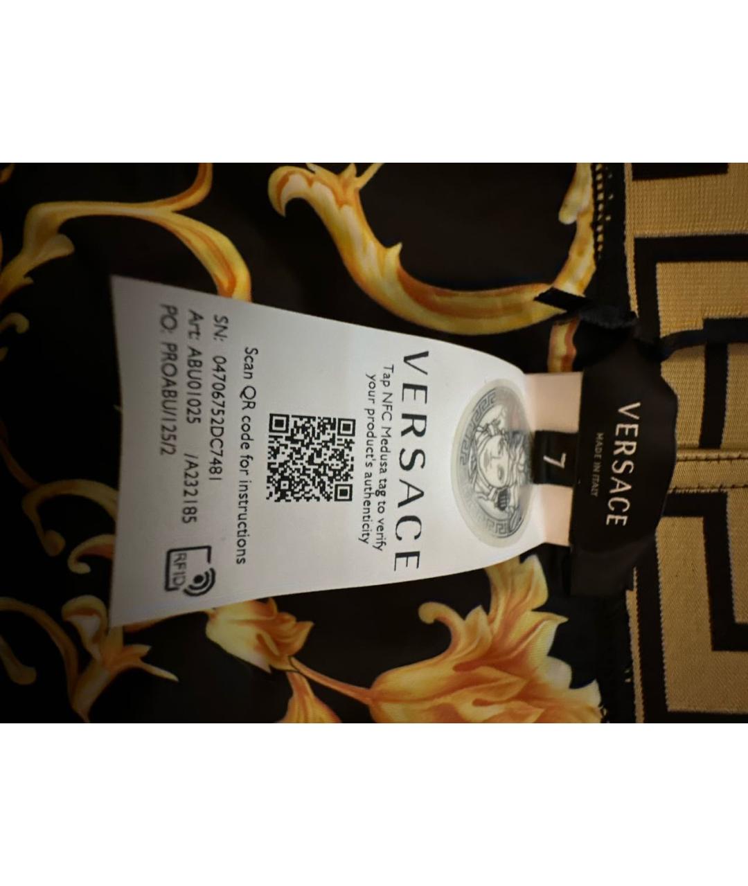 VERSACE Черные плавки, фото 4