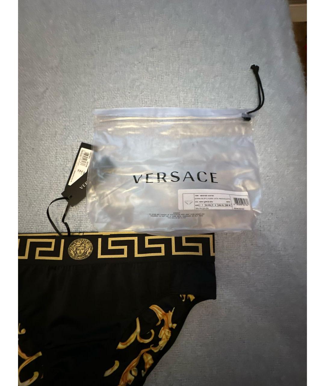 VERSACE Черные плавки, фото 5